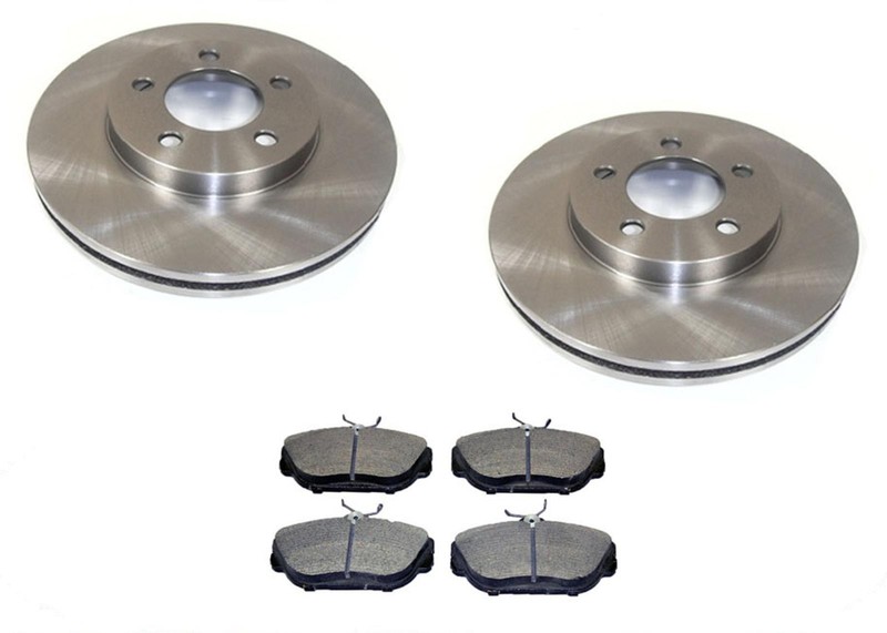 Front Brake Rotors & Ceramic Brake Pads for 1994-2000 Taurus Sable 4 Door