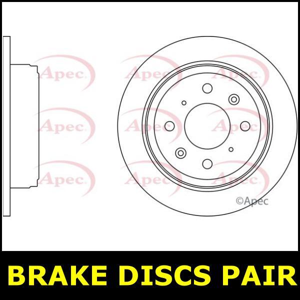 Brake Discs Pair Rear FOR ROVER 200 220 2.0 91->00 Diesel Petrol Apec gallery