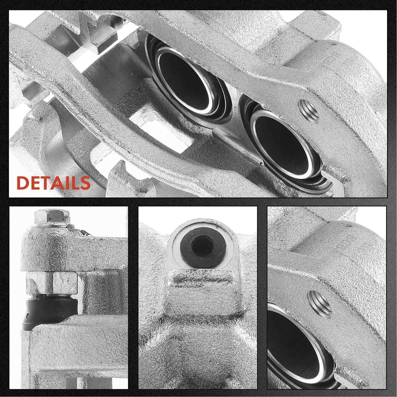 Front&Rear Drilled Brake Rotors & Brake Pad Kit + Brake Caliper for Chevy Impala gallery