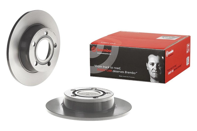 Brembo Rear Left or Right Coated 255mm Disc Brake Rotor For A6 Allroad Quattro