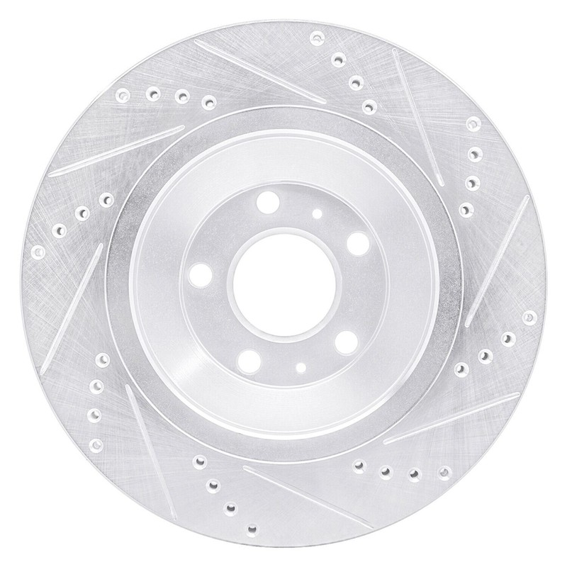 For Bentley Continental 04-18 Brake Rotor eLINE Drilled & Slotted 1-Piece Rear