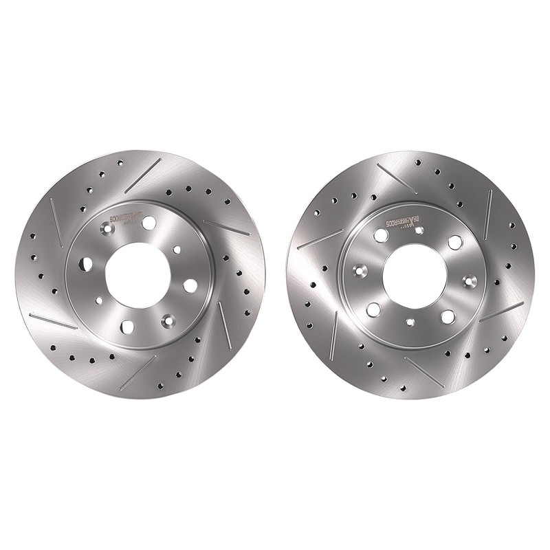 Front Brake Rotors + Ceramic Brake Pads for Honda Civic/Civic Del Sol/CRX S31029 gallery