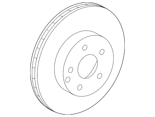 Genuine Mercedes-Benz Disc Brake Rotor 000-421-16-12-07