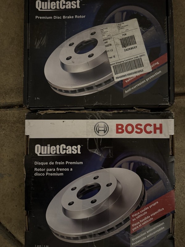 Bosch Rear Brake Rotors Set of 2 0 986 UB0 390 VW Jetta Golf Audi A3 06-15 Solid gallery