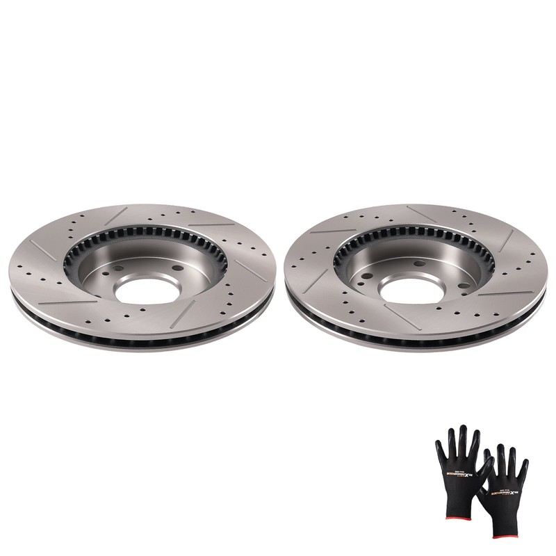 Front Disc Brake Rotors Kit for Kia Forte/Forte Koup/Forte5/Seltos/Soul S31584 gallery