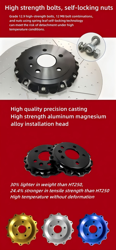 Fits Camaro SS ZL1 Front Disc 2 Pieces Floating Slotted Brake Rotors gallery
