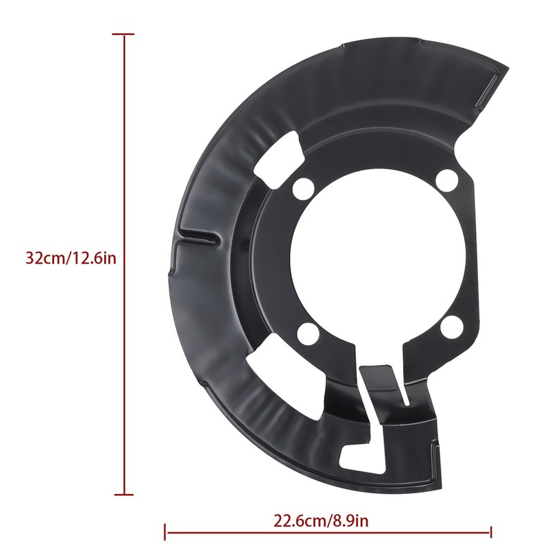 05015128AA Front LH & RH Brake Dust Shield for Dodge Ram 1500 2500 3500 gallery