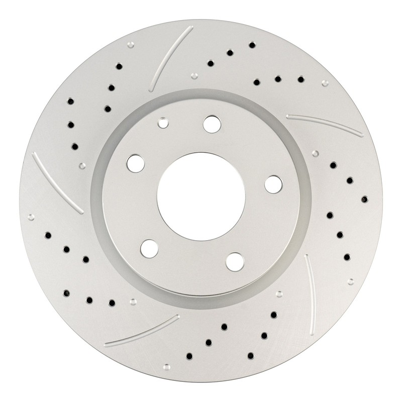 Set of 2 Front Disc 11.7" Drilled Slotted Brake Rotors for 2013-2015 Mazda CX-5 gallery