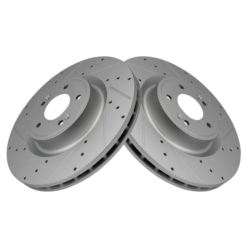 TRQ BRA47230 Disc Brake Rotors For Kia Stinger 2018-2022 LH OR Right Front