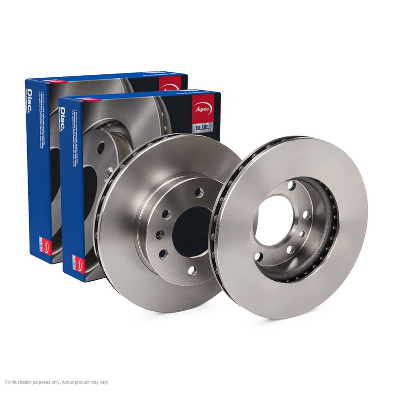 2x APEC Front Brake Discs for VW CRAFTER 30-50 300mm Vented SDK6100