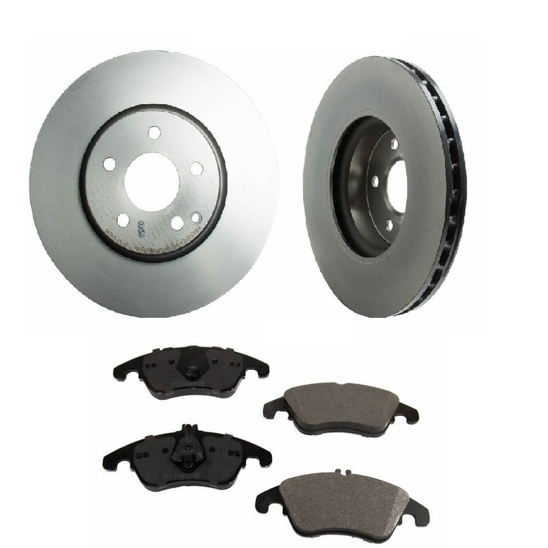 2 PAGID FRONT Brakes Disc Rotor Brake Pad Set Kit for Mercedes WITHOUT Sport pkg