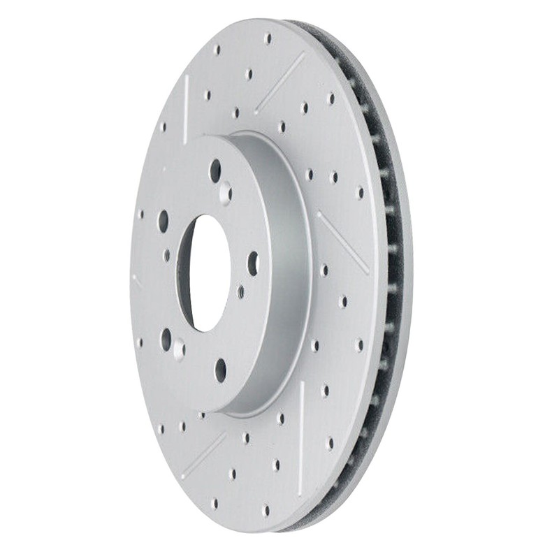 4pc Front and Rear Drilled and Slotted Disc Brake Rotors Kit for 2016 Acura ILX gallery