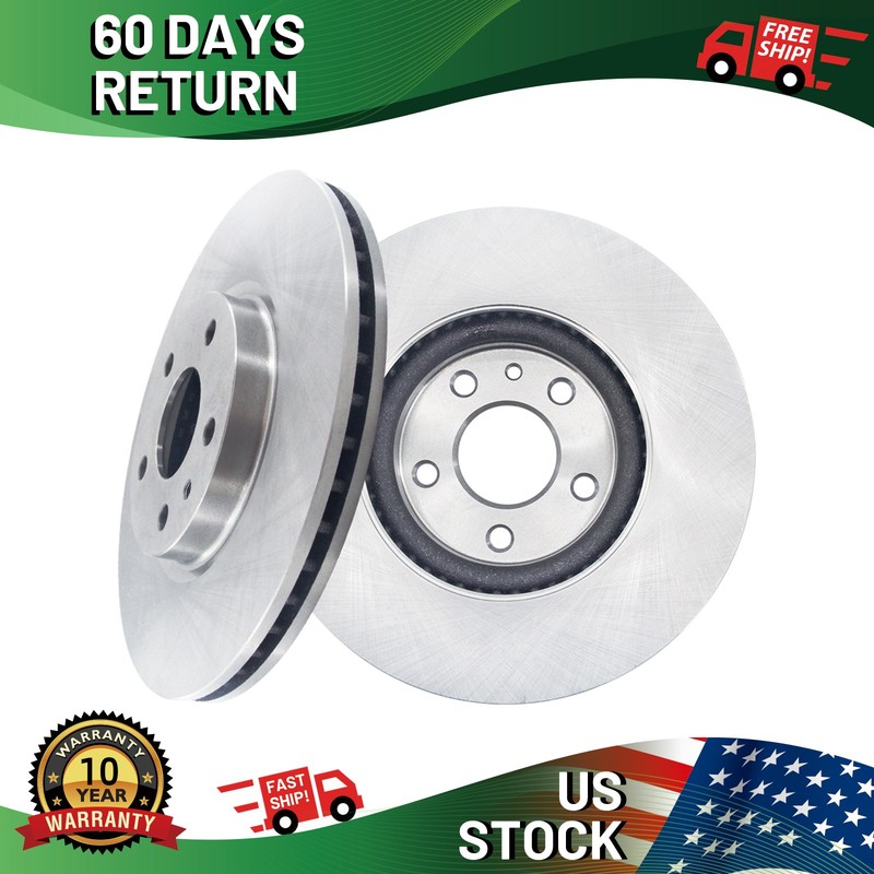 Front Brake Rotors for 2013-2020 Ford Fusion 2013-2016 Lincoln MKZ Fits Hybrid