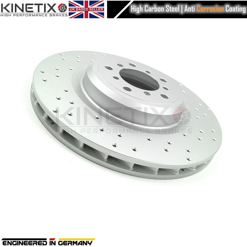 FOR BMW M3 E90 FRONT LEFT RIGHT DRILLED BRAKE DISCS BREMBO PADS SENSORS 360mm gallery