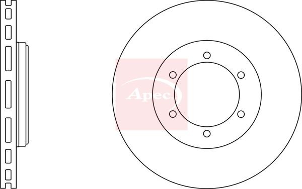 APEC DSK2469 Brake Disc Front Vented Fits Carbodies FX Fairway FX4R LTI TX