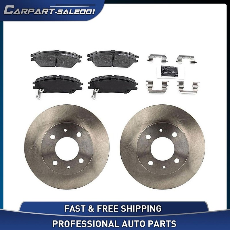 Front Disc Brake Rotors Brake Pads Kit for 2000 2001 2002 Hyundai Accent