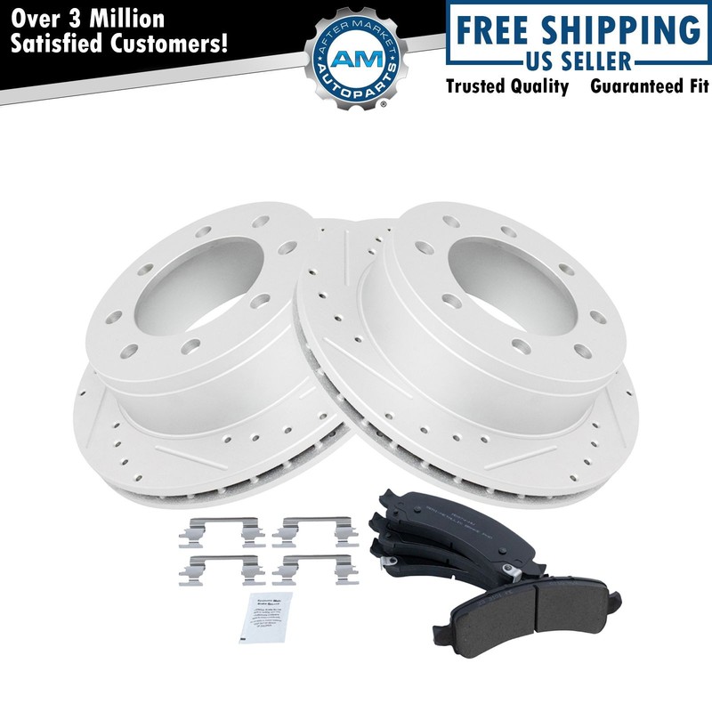 Performance Rear Brake Pad & Rotor Kit Performance Fits Chevrolet GMC
