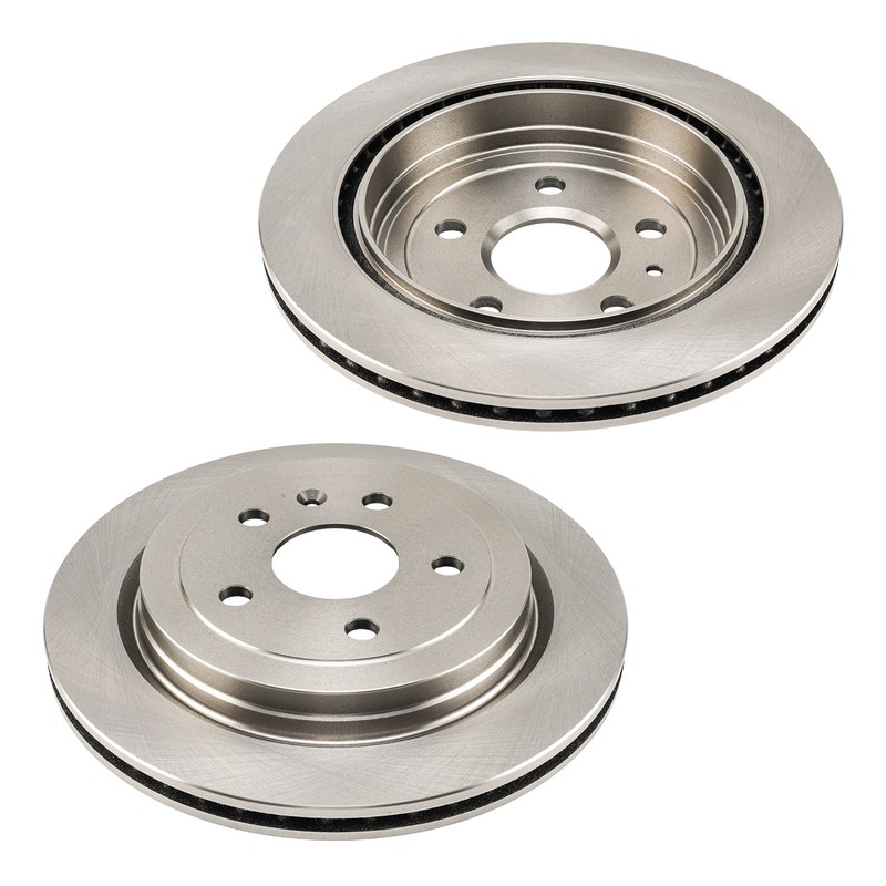 12.41 Rear Brake Rotors Fits 2010-2015 Chevy Camaro 2010-2013 Cadillac CTS Pair gallery