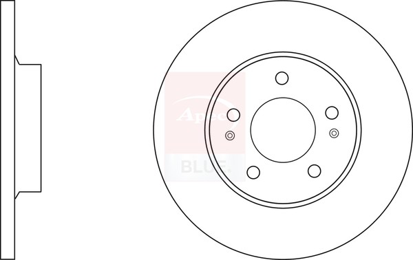 2x Brake Discs Pair Solid fits CITROEN C4 AIRCROSS 1.6D Rear 2012 on 9HD(DV6C) gallery
