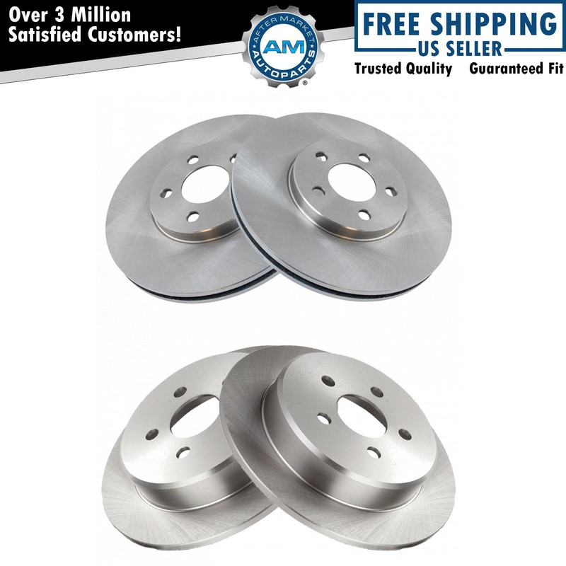 Front & Rear Disc Brake Rotor Kit for Chrysler PT Cruiser Dodge Neon New
