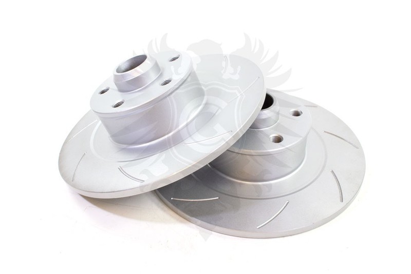 New VW Slotted Rear Brake Rotors 5x100 226mm VW Mk3 Golf GTI VR6 1H0698601S280 gallery