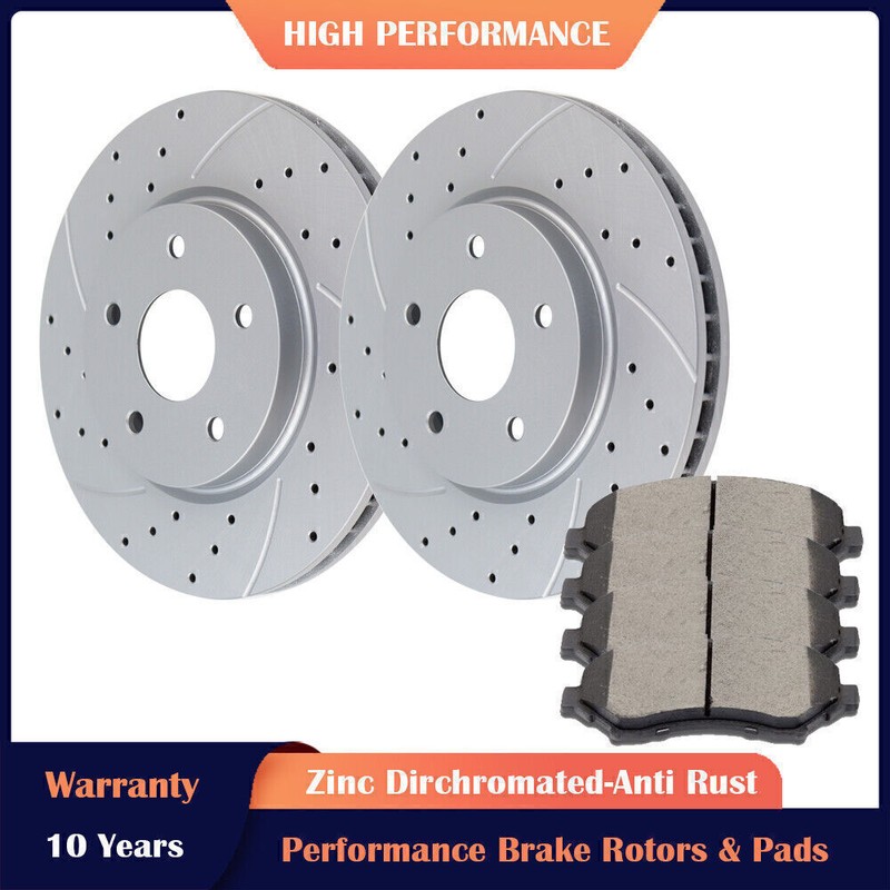 302mm Front Disc Rotors Brake Pad for Town & Country Dodge Grand Caravan Journey