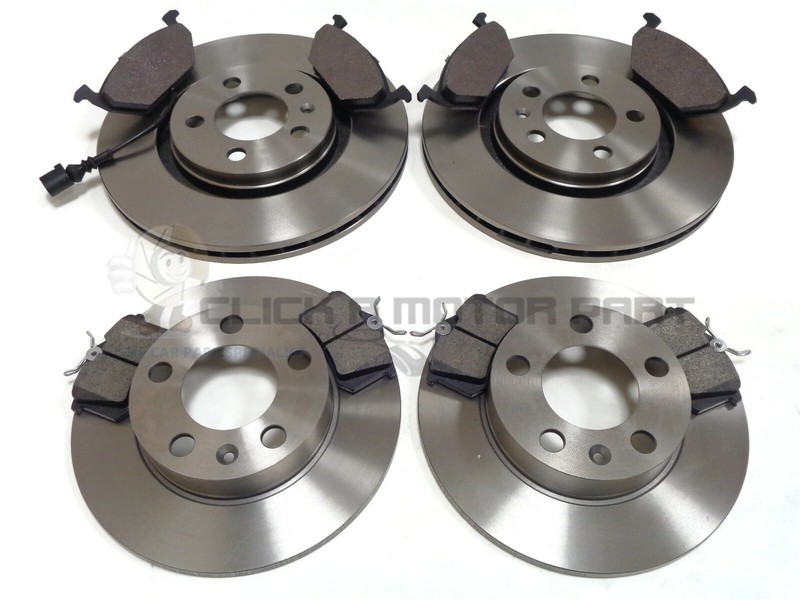 VW BORA 1.9 TDi 99-05 FRONT & REAR BRAKE DISCS & MINTEX PADS (CHECK SIZE 280MM)