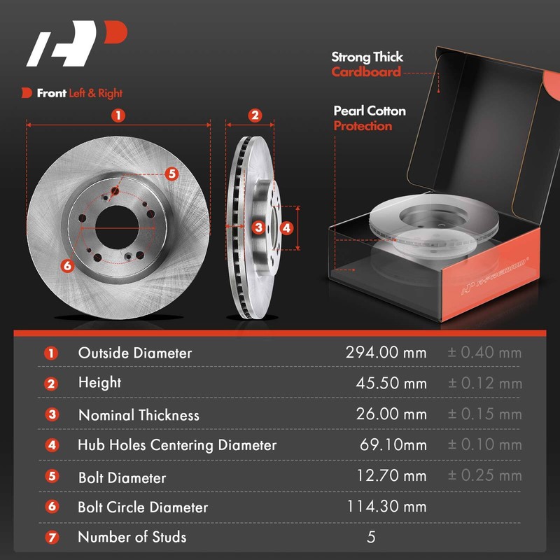 A-Premium Front&Rear Disc Rotor & Pad & Wheel Hub Bearing for Mitsubishi Eclipse gallery