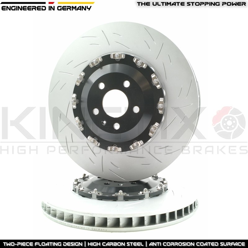FOR VW TOUAREG R 3.0 R TWO PIECE FLOATING FRONT BRAKE DISCS RACING PADS 400mm gallery
