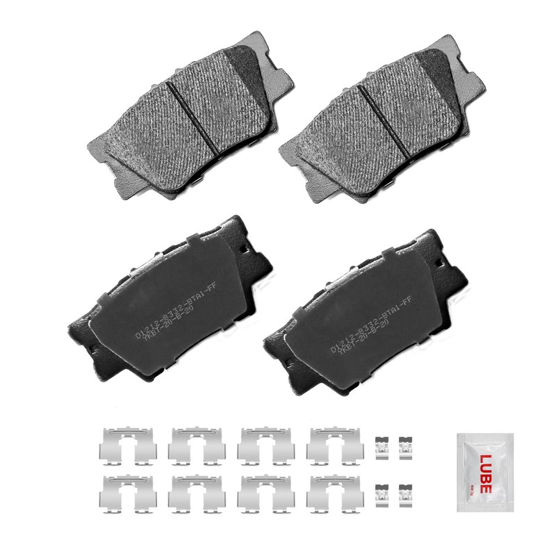 Front Rear Disc Brake Rotors + Ceramic Brake Pads For 2006 - 2018 Toyota Rav4 gallery