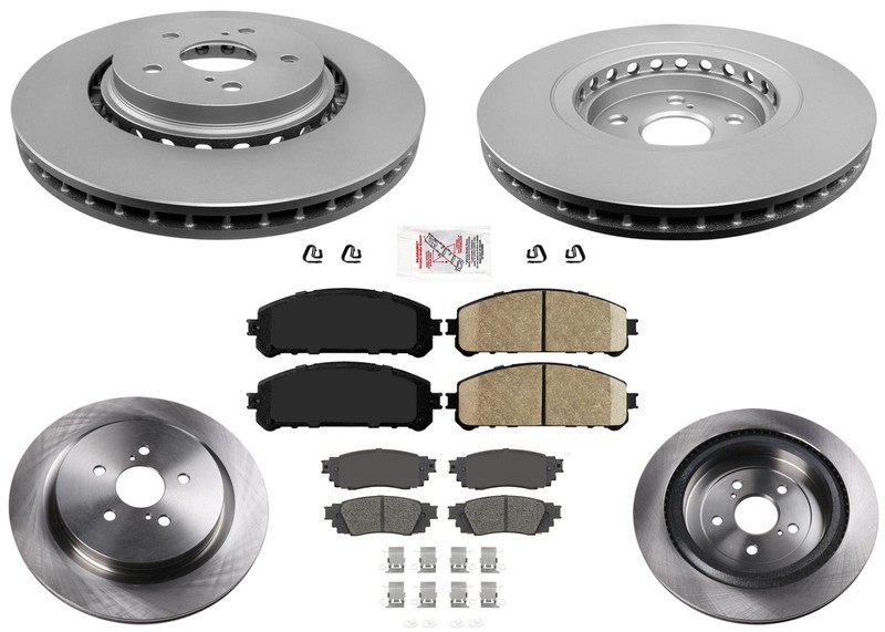 Front & Rear Disc Brake Rotors W Ceramic Pads Fits Lexus RX350 2016-2021 6pc