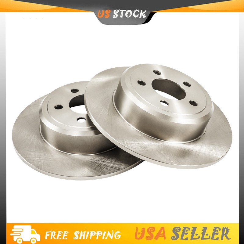 Rear Solid Brake Rotors Fits 2012-2018 Chrysler 300 V6 3.6L 12.6 inch 12163060