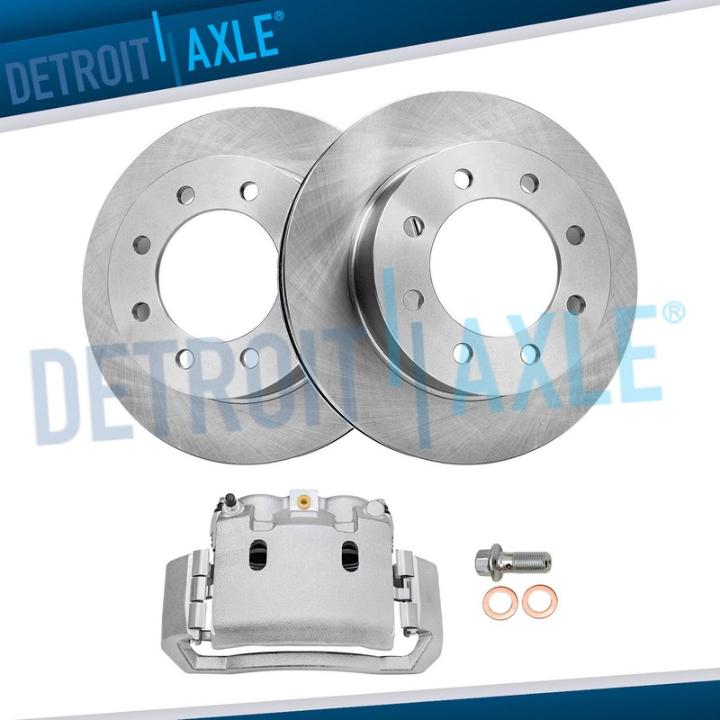 353mm Front Disc Rotors + Left Brake Caliper for Dodge Ram 1500 2500 3500 8 Lugs