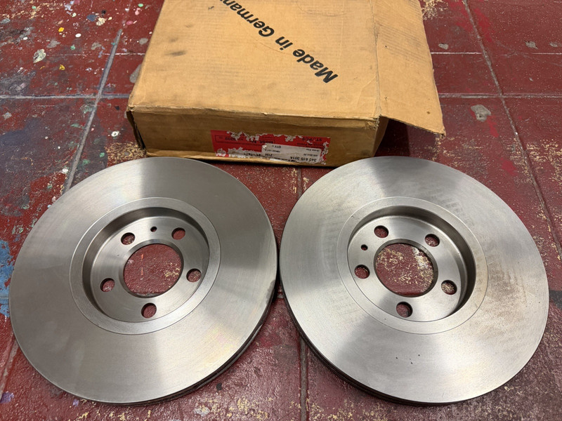 1991-99 VW Corrado Golf Passat Zimmerman OEM Vented Front Brake Discs 3A0615301A