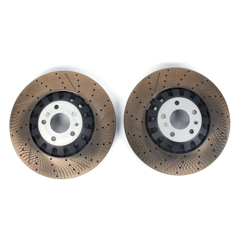 New Performance 2Pcs Front 375mm Vented Brake Disc Rotors For Audi A6 A8 Q7 Q8