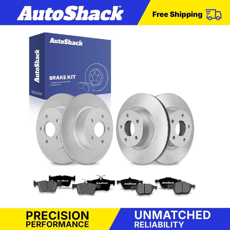 Front Rear Brake Rotors Premium Ceramic Pads for Ford, Escape 2013-2016
