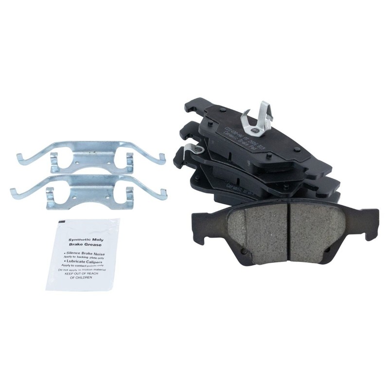 TRQ Front & Rear Ceramic Brake Pad & Performance Rotor Kit for Dodge Jeep SUV gallery