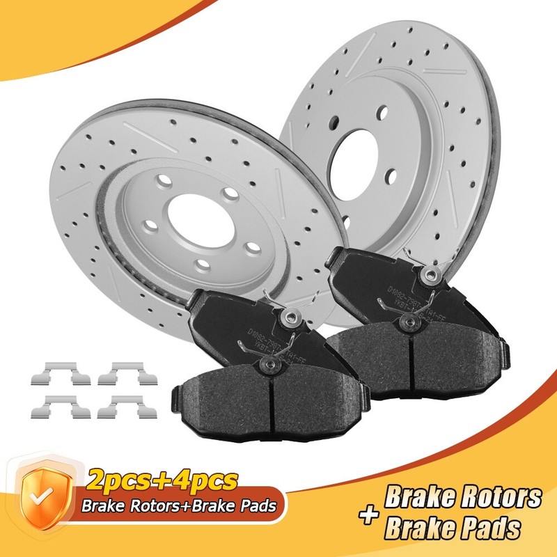 300mm Rear Brake Rotors+Ceramic Pads for 05 – 10 Ford Mustang Base GT Brake Kit