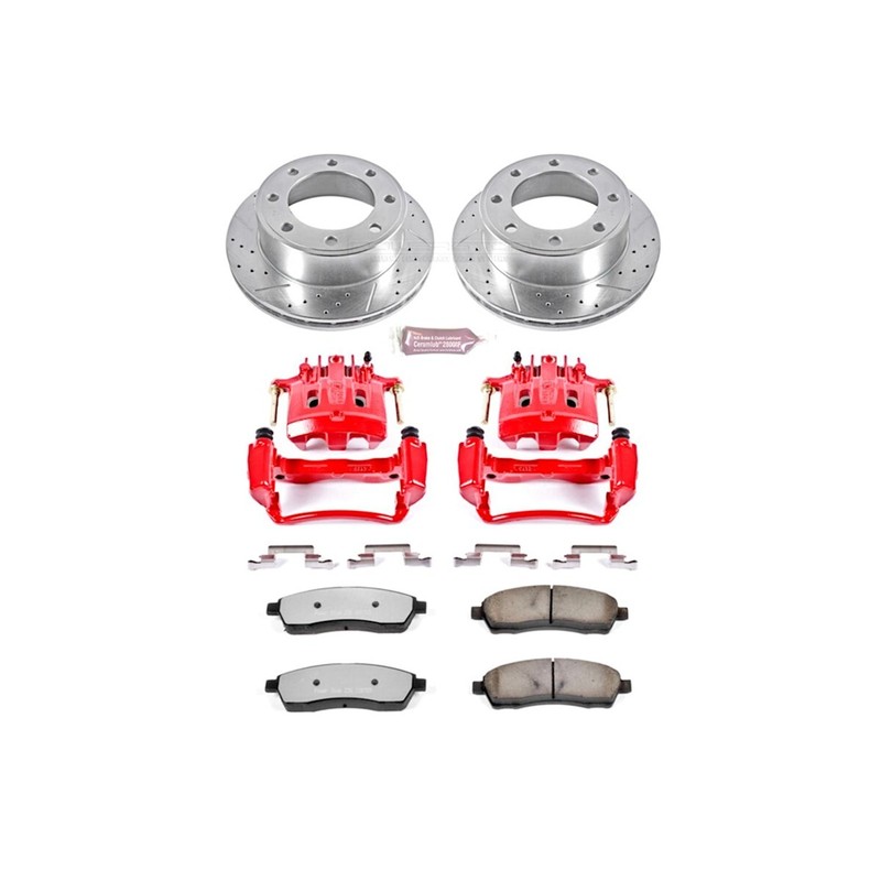 KC1890A-36 Powerstop Brake Kit With Calipers 2-Wheel Set Rear for F250 Truck gallery