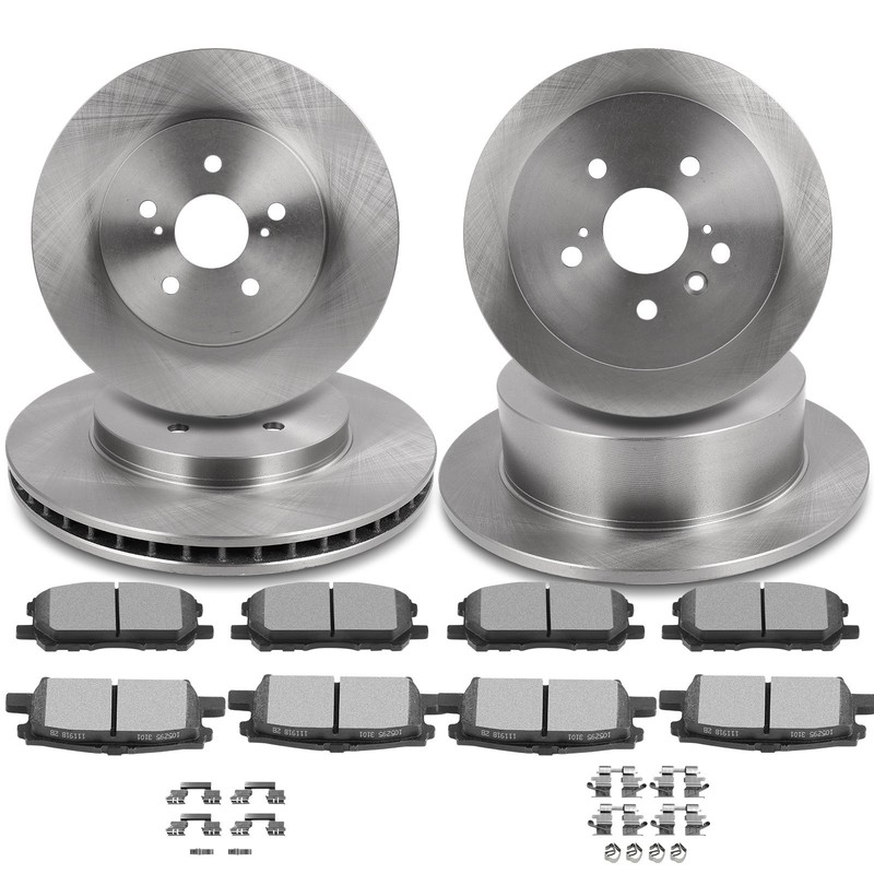 Front & Rear Brake Metallic Pads Rotors Fits Lexus For RX330 2004 2005 2006