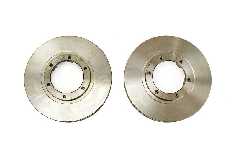 x2 Front Brake Discs For Mitsubishi Fuso Truck 4P10 7.5T 7C15 7C18 2010-2026