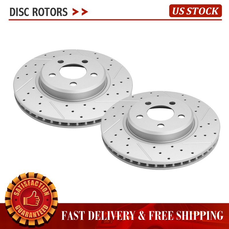 For Chrysler 300 Dodge Challenger Charger Front Drilled Rotors