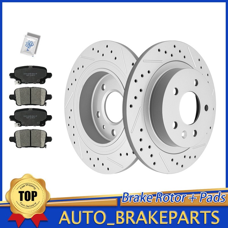 288mm Rear Disc Brake Rotors Pads for GMC Terrain Buick LaCrosse Chevy Equinox