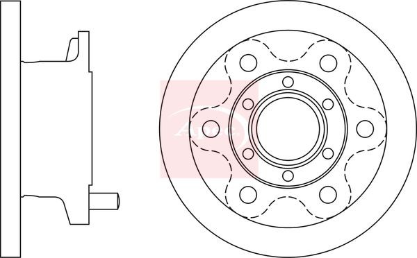 APEC DSK961 Brake Disc Front Solid Braking 290mm Outer Diameter Fits Iveco Daily