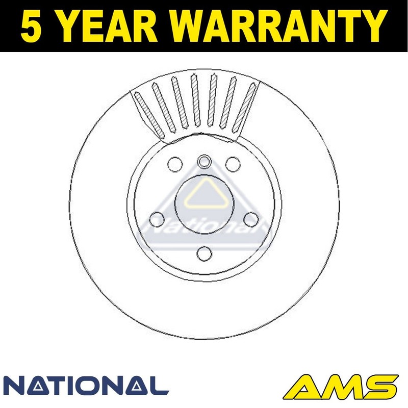 Fits BMW 3 Series 4 2 1.6 2.0 2.0 D NBD2264 Brake Disc Front National