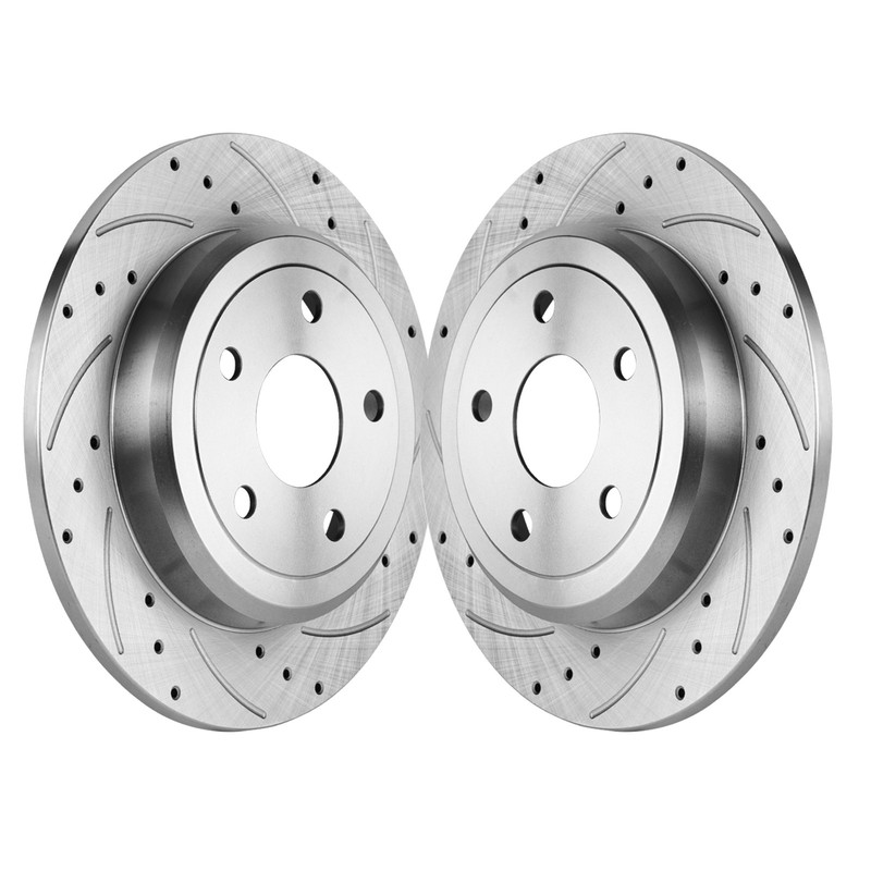 12.99” Rear Drilled Brake Rotors for 11-20 Dodge Durango Jeep Grand Cherokee