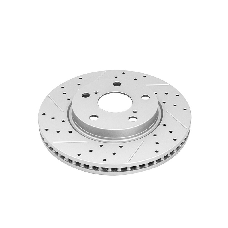 Front Drilled Slotted Brake Disc Rotors For Scion XB Toyota Prius-V RAV4 HS250h gallery