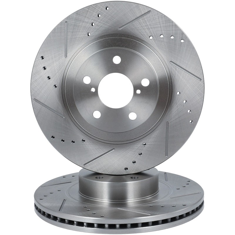 Drill Ventilated Fits Subaru Forester 2009 - 2017 2018 2X Brake Rotors Front gallery