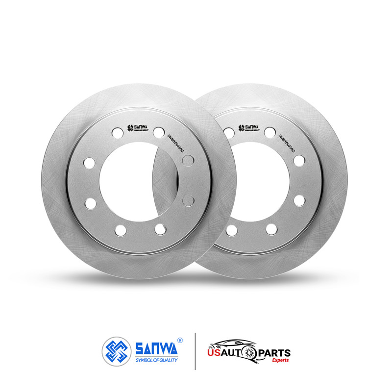 FRONT & REAR BRAKE ROTOR SET GEOMET COATED FOR CHEVROLET EXPRESS 3500 1999-2016 gallery