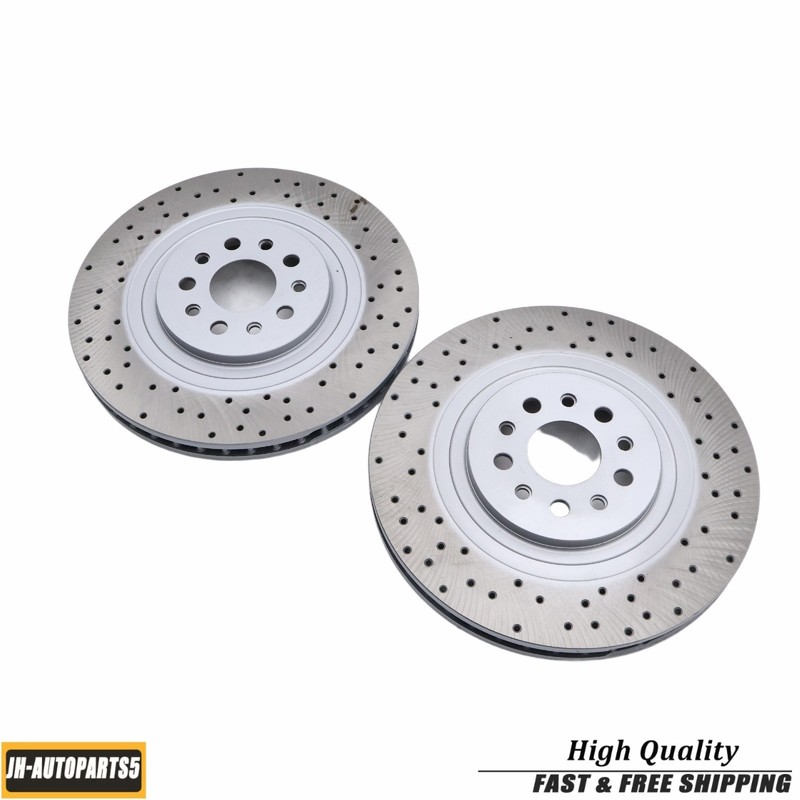 2*Front Floating Drilled Vented Rotor For Maserati Ghibli Quattroporte 670030935 gallery